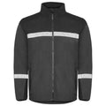 Grey-Black - Front - Projob Mens 7300 Fleece Jacket