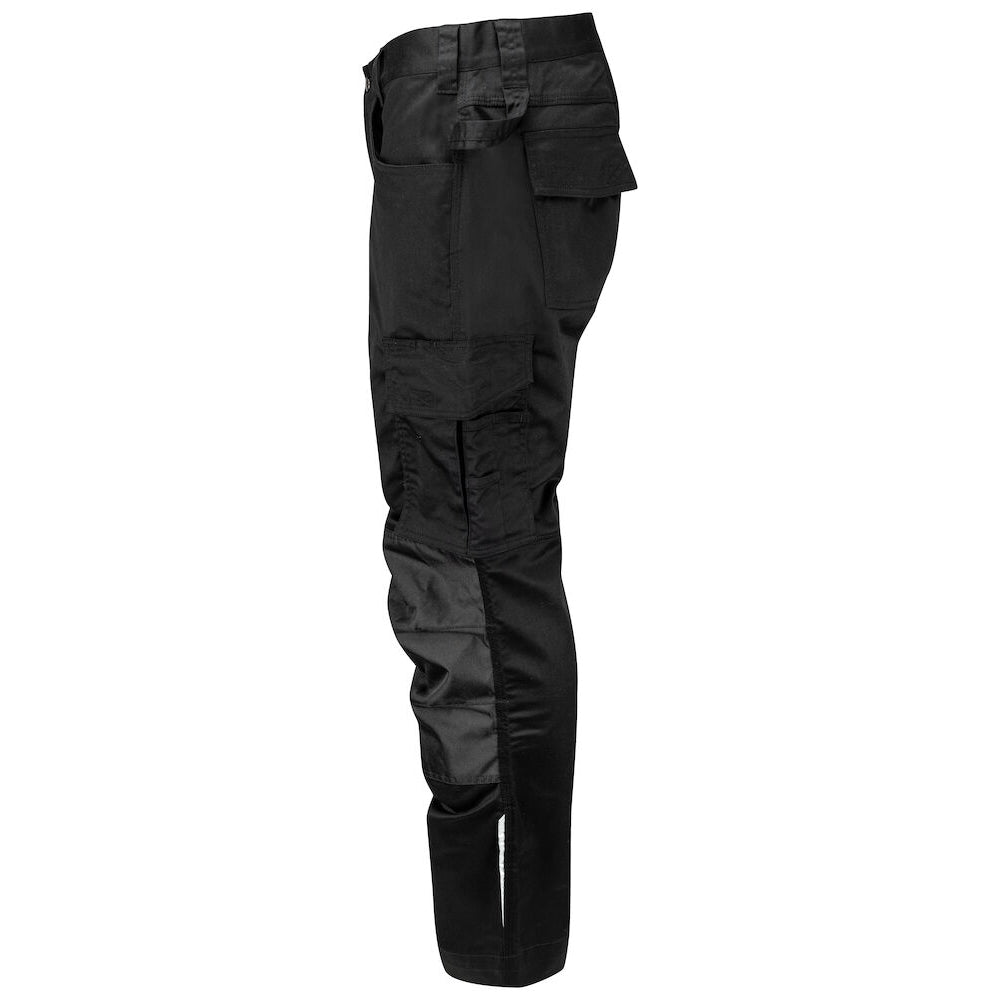 Black - Side - Projob Mens 5574 Work Trousers