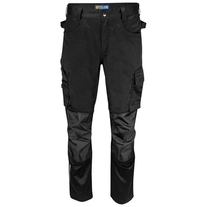 Black - Front - Projob Mens 5574 Work Trousers