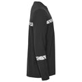 Black - Side - Projob Mens Progression Hi-Vis Long-Sleeved T-Shirt