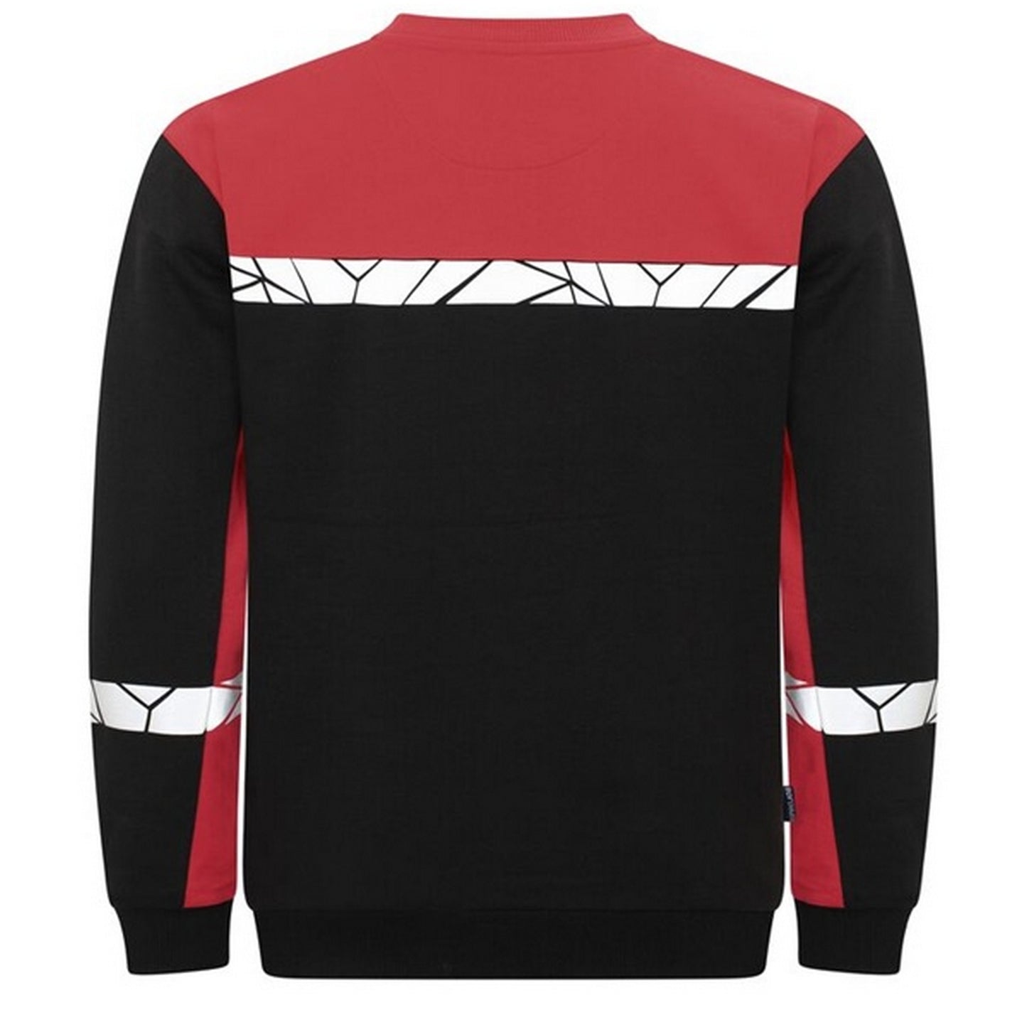 Black-Red - Back - Projob Mens Progression Hi-Vis Sweatshirt
