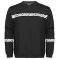 Black - Front - Projob Mens Progression Hi-Vis Sweatshirt