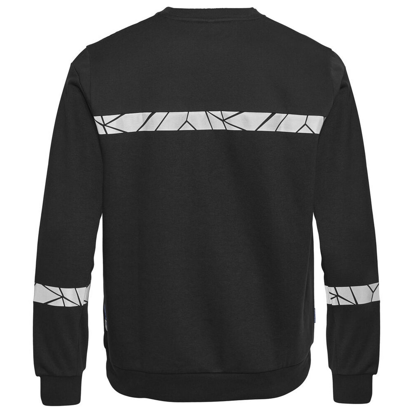 Black - Back - Projob Mens Progression Hi-Vis Sweatshirt
