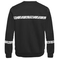 Black - Back - Projob Mens Progression Hi-Vis Sweatshirt