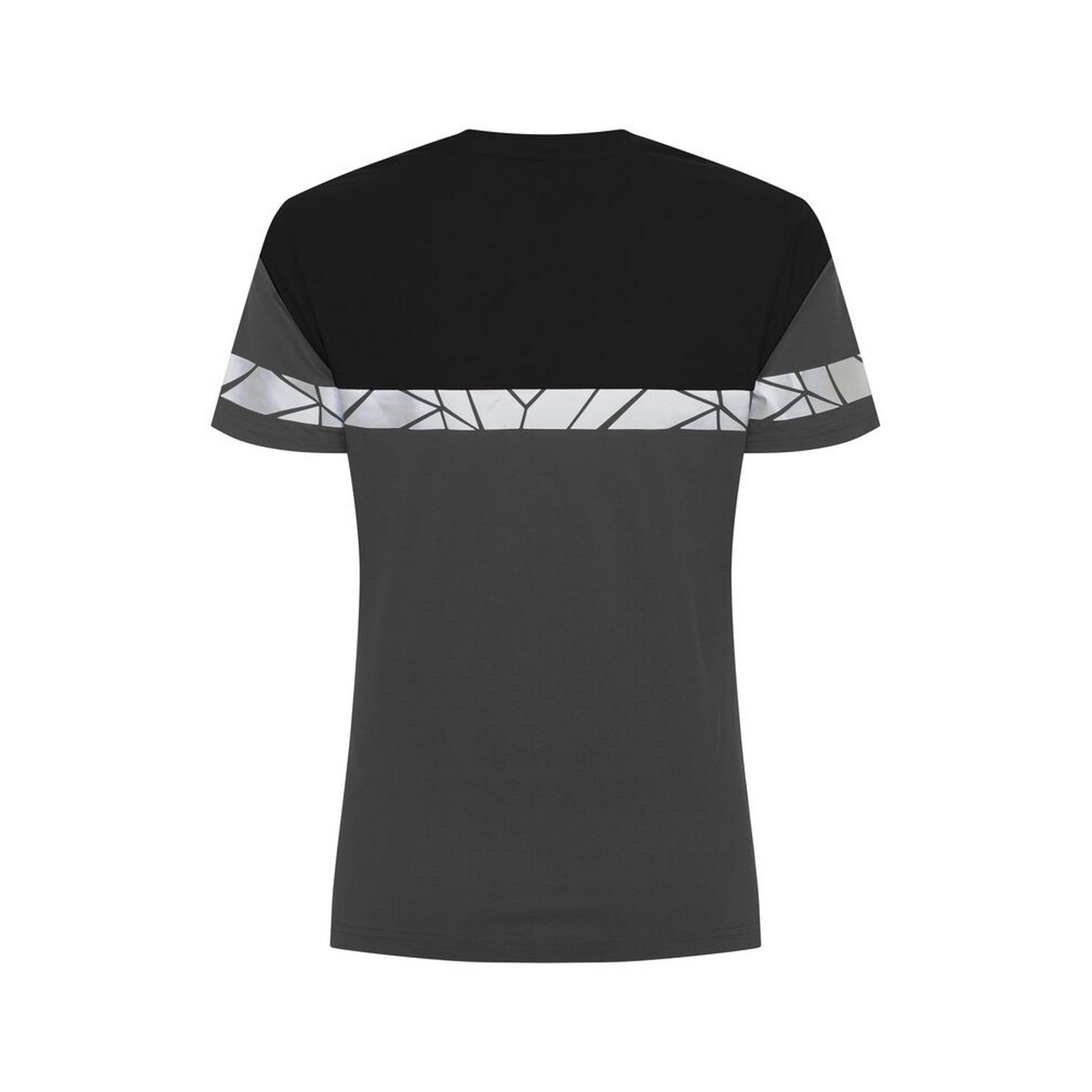 Grey-Black - Back - Projob Womens-Ladies Progression Hi-Vis T-Shirt