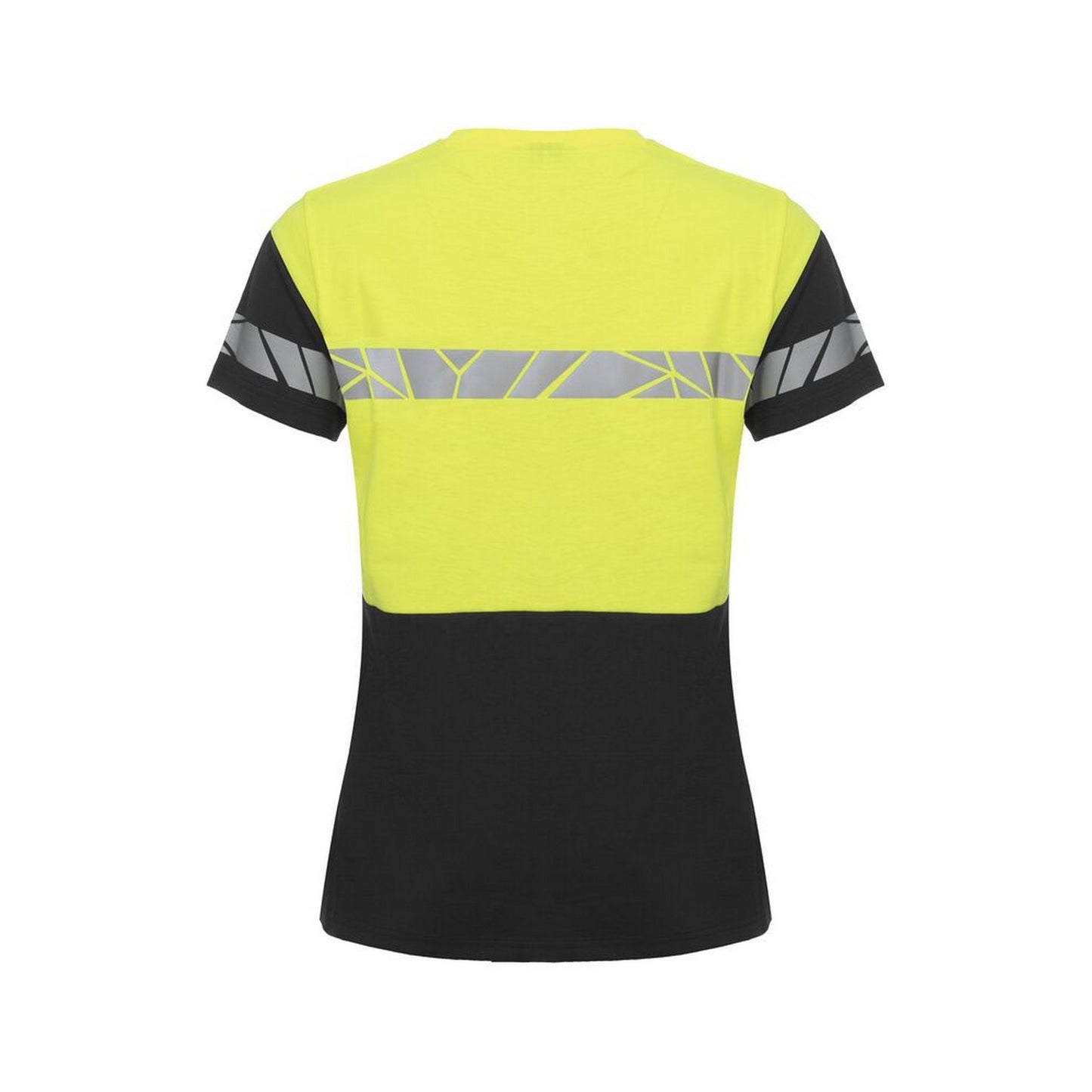 Black-Yellow - Back - Projob Womens-Ladies Progression Hi-Vis T-Shirt