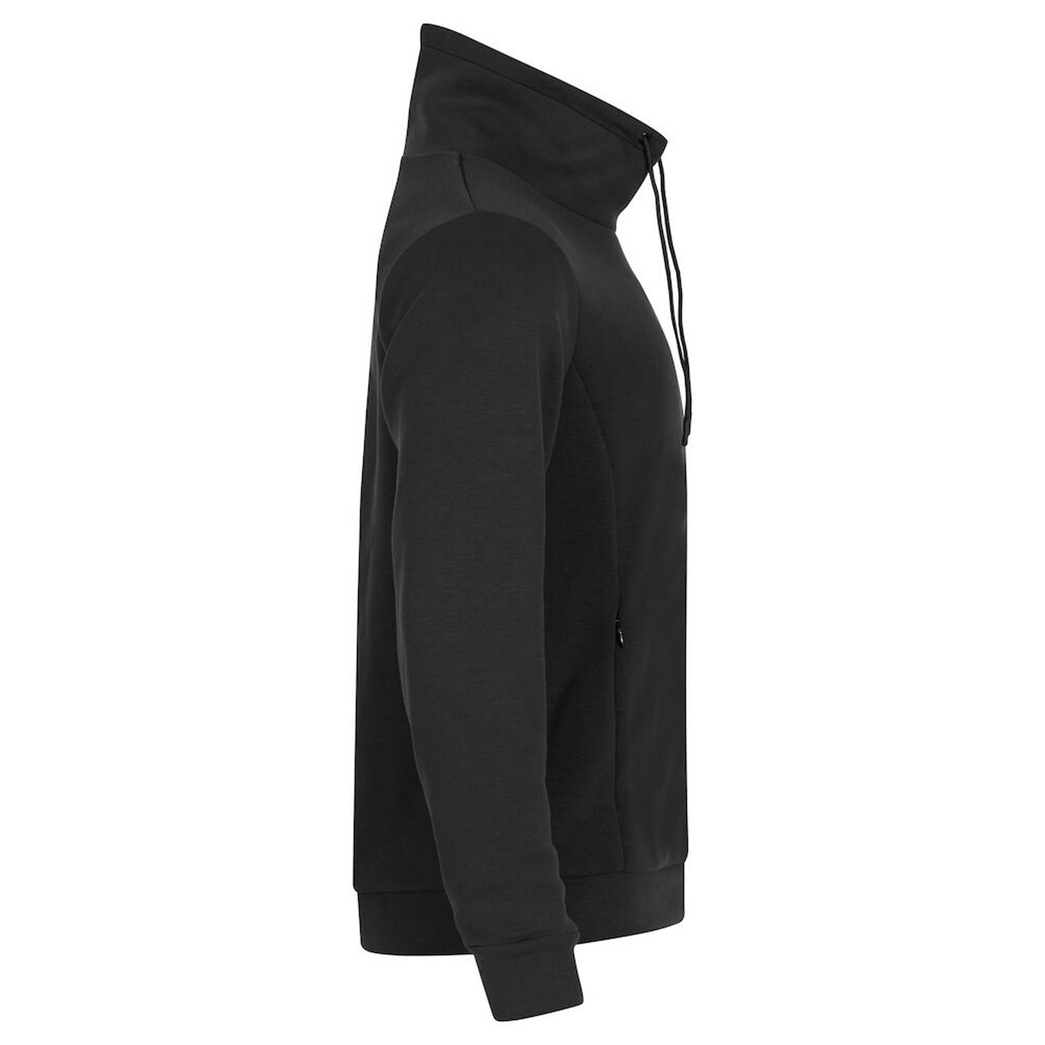 Black - Side - Clique Mens Hobart Hoodie