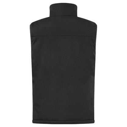 Black - Back - Clique Mens Softshell Padded Gilet