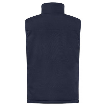 Dark Navy - Back - Clique Mens Softshell Padded Gilet