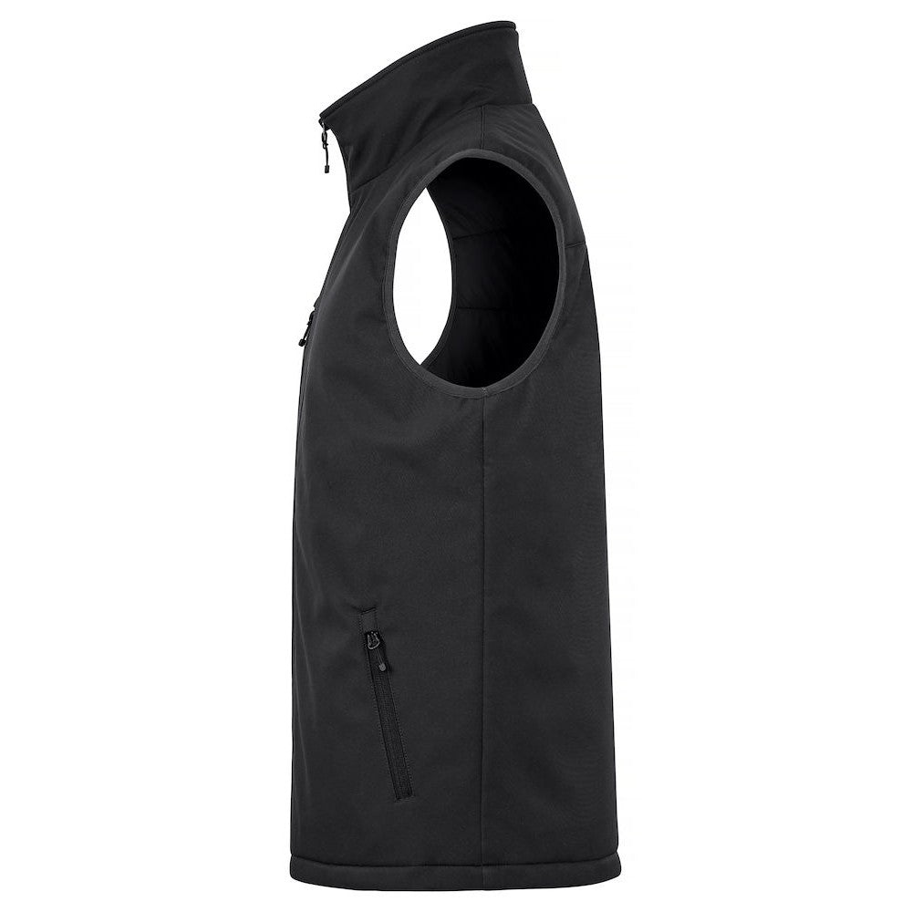Black - Lifestyle - Clique Mens Softshell Padded Gilet