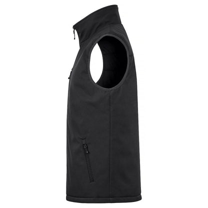Black - Lifestyle - Clique Mens Softshell Padded Gilet