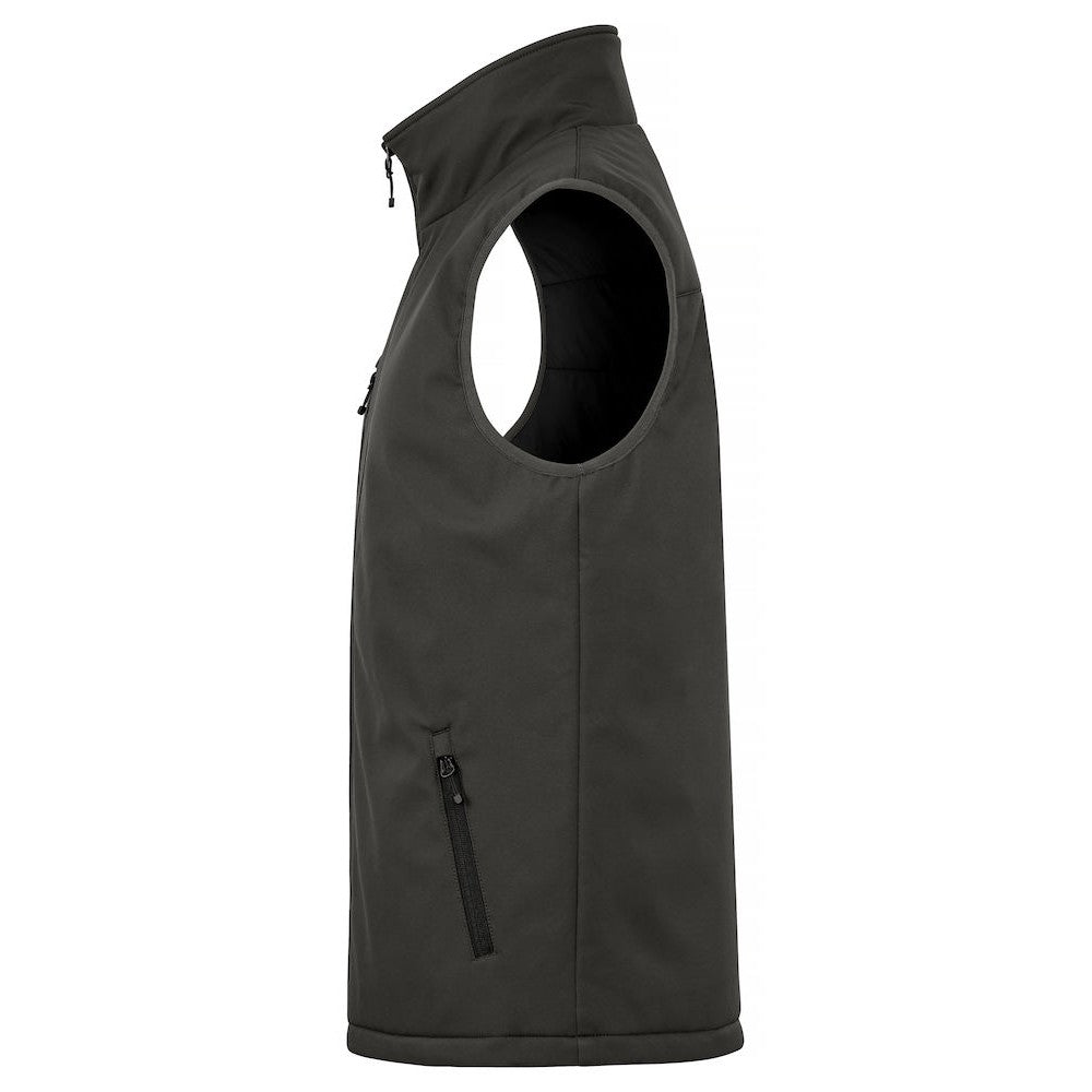 Dark Grey - Lifestyle - Clique Mens Softshell Padded Gilet