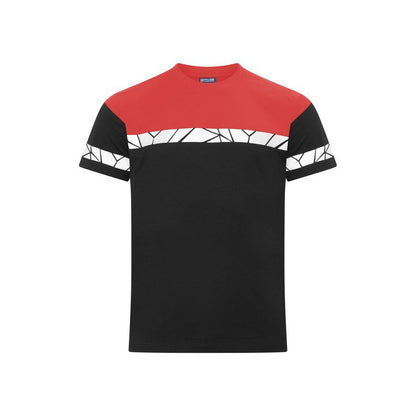 Black-Red - Front - Projob Mens Progression High-Vis T-Shirt