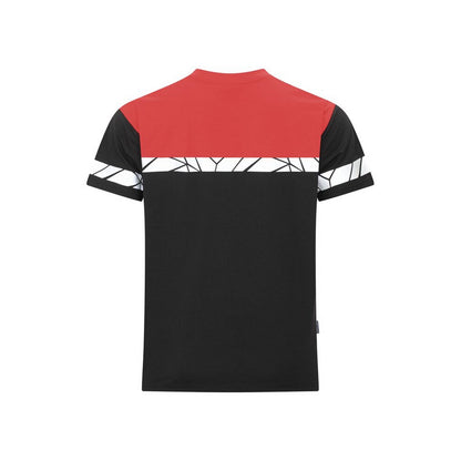 Black-Red - Back - Projob Mens Progression High-Vis T-Shirt