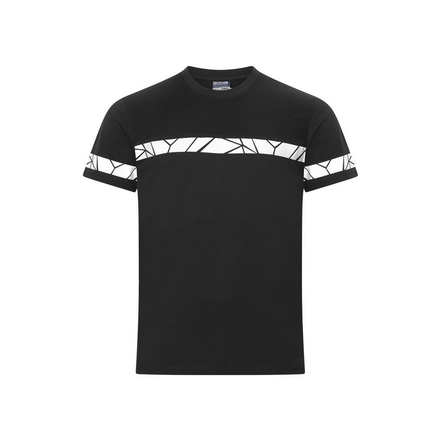 Black - Front - Projob Mens Progression High-Vis T-Shirt