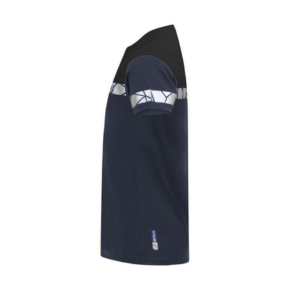 Navy-Blue - Side - Projob Mens Progression High-Vis T-Shirt