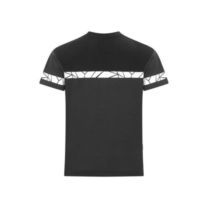 Grey-Black - Back - Projob Mens Progression High-Vis T-Shirt