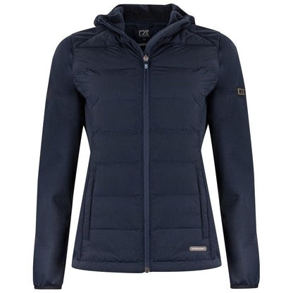 Dark Navy - Front - Cutter & Buck Womens-Ladies Oak Harbor Jacket