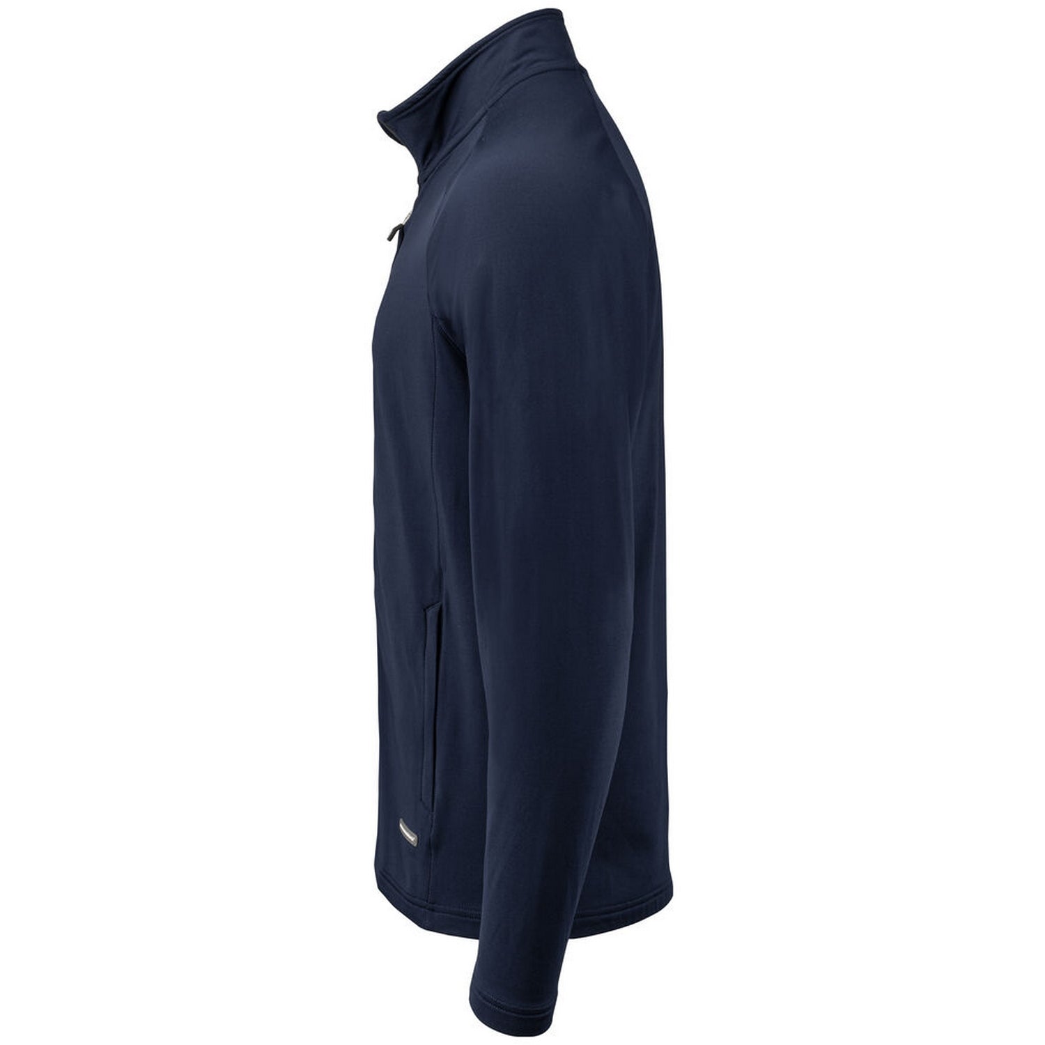 Dark Navy - Side - Cutter & Buck Mens Adapt Full Zip Fleece Jacket
