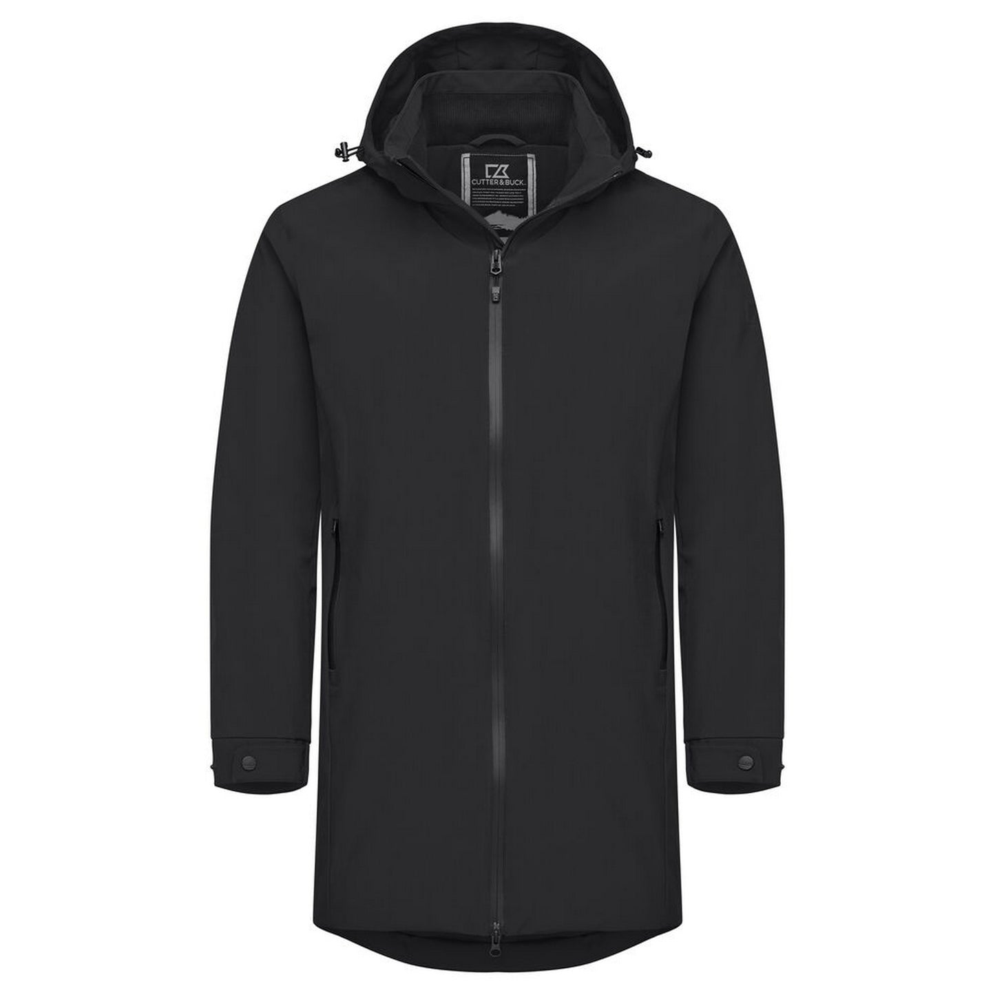 Black - Front - Cutter & Buck Mens Wedderburn Waterproof Jacket