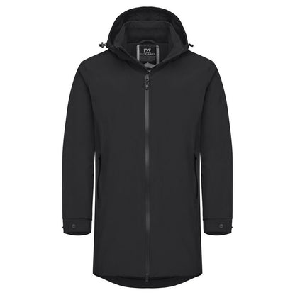 Black - Front - Cutter & Buck Mens Wedderburn Waterproof Jacket