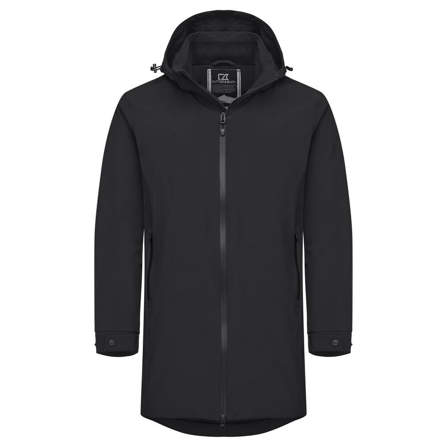 Black - Front - Cutter & Buck Mens Wedderburn Waterproof Jacket