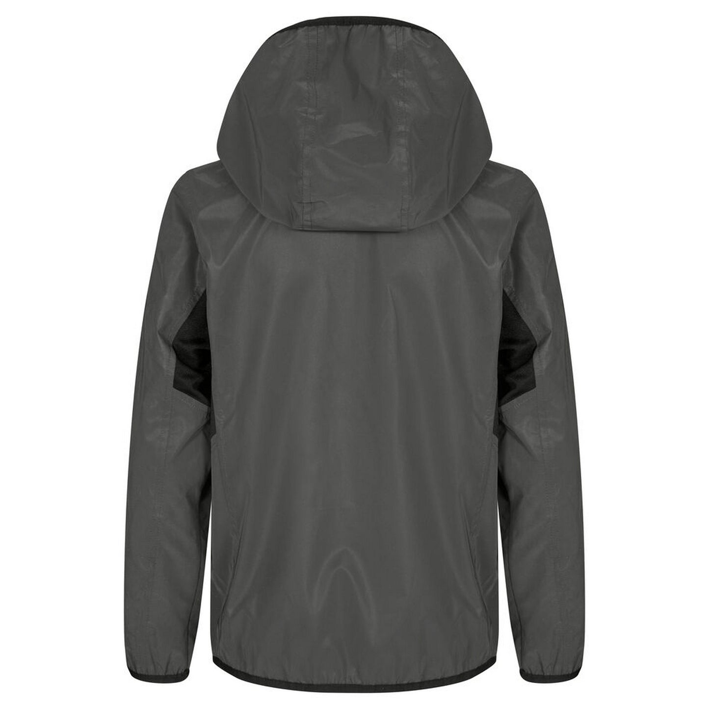 Grey - Back - Clique Childrens-Kids Willmar Reflective Jacket