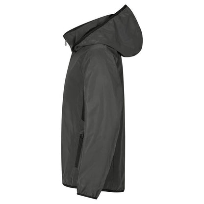 Grey - Side - Clique Childrens-Kids Willmar Reflective Jacket