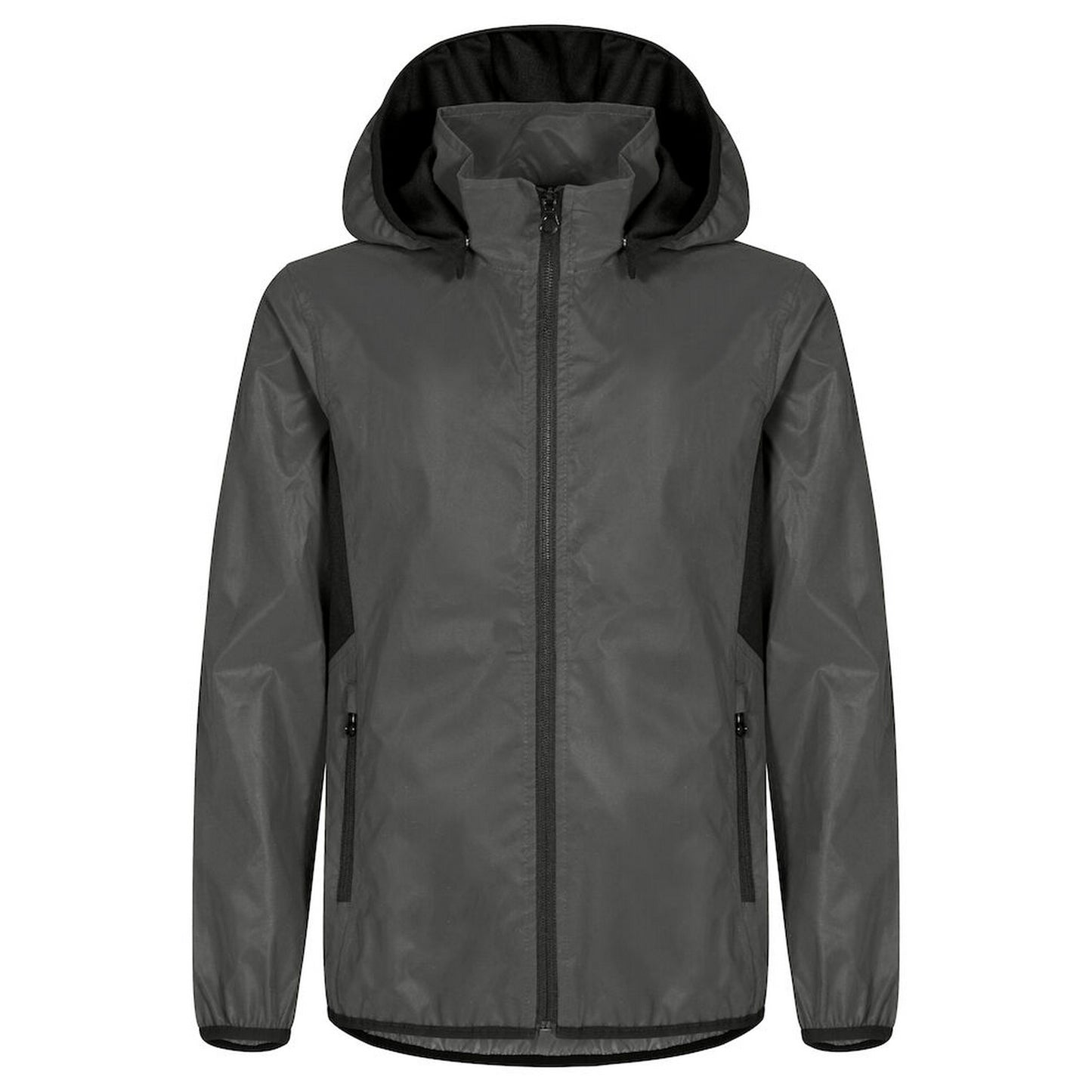 Grey - Front - Clique Childrens-Kids Willmar Reflective Jacket