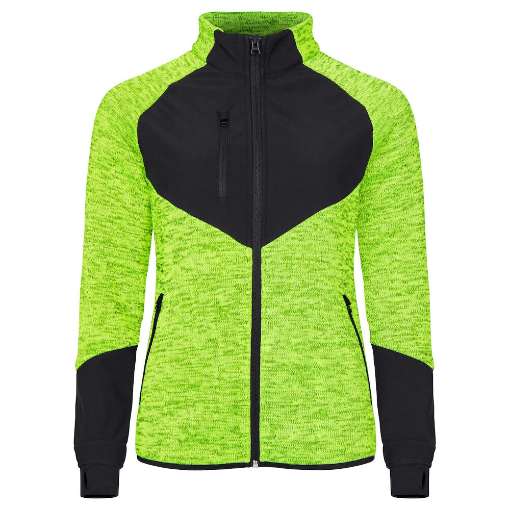 Visibility Yellow - Front - Clique Womens-Ladies Haines Fleece Jacket