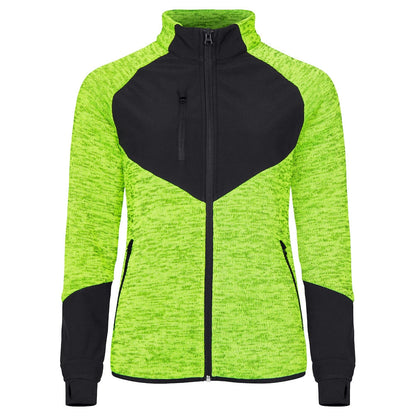 Visibility Yellow - Front - Clique Womens-Ladies Haines Fleece Jacket