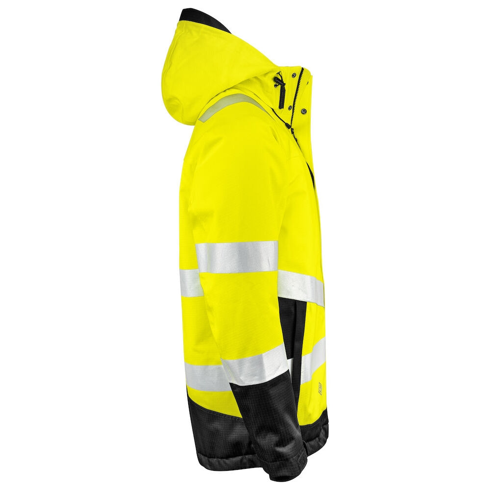Yellow-Black - Lifestyle - Projob Mens Hi-Vis Padded Jacket
