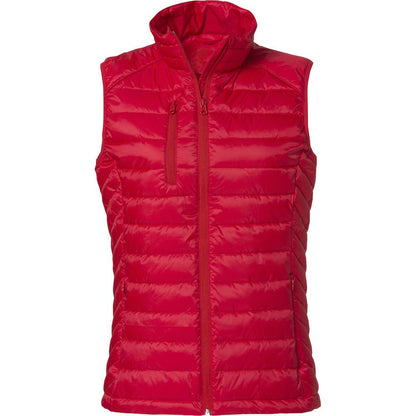 Red - Front - Clique Womens-Ladies Hudson Gilet