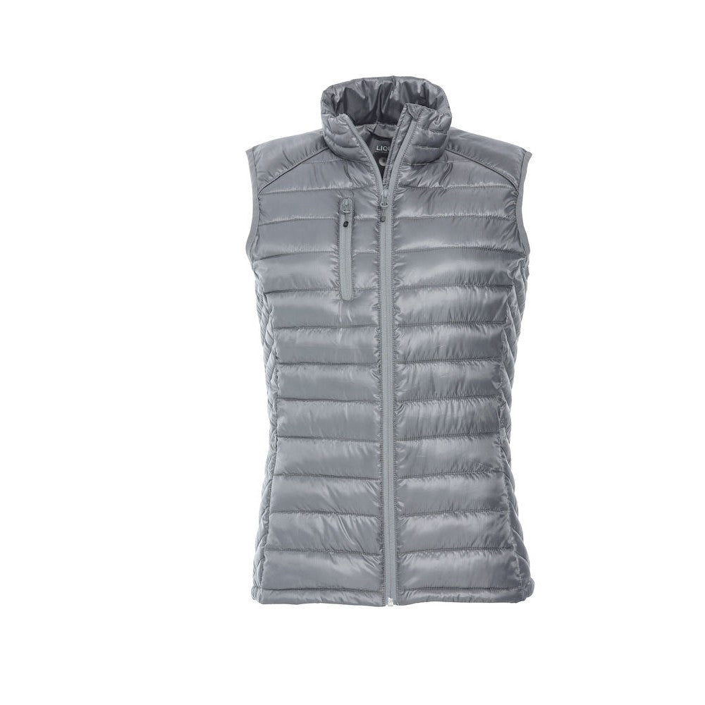 Grey - Front - Clique Womens-Ladies Hudson Gilet