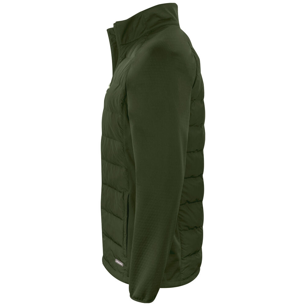 Ivy Green - Side - Cutter & Buck Mens Oak Harbor Padded Jacket