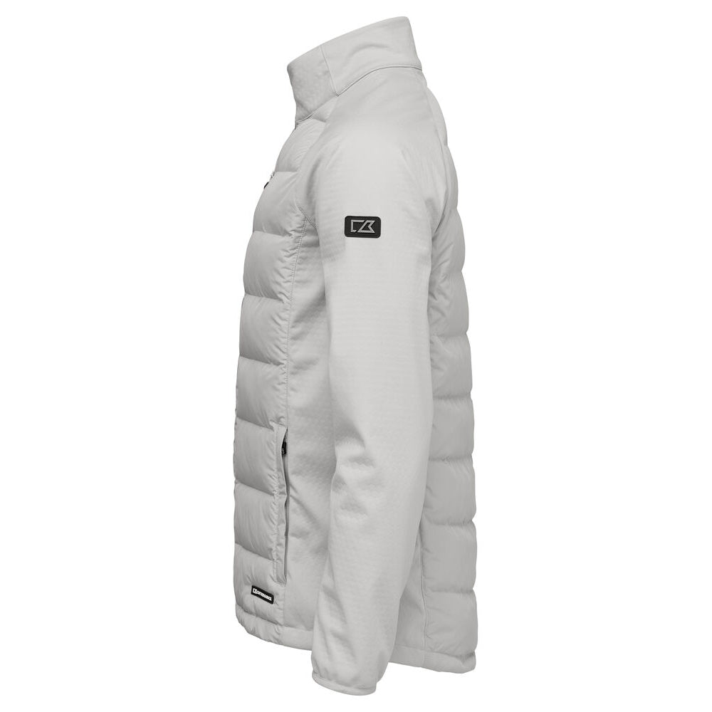 Silver - Side - Cutter & Buck Mens Oak Harbor Padded Jacket