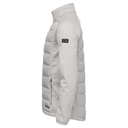 Silver - Side - Cutter & Buck Mens Oak Harbor Padded Jacket