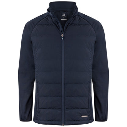Dark Navy - Front - Cutter & Buck Mens Oak Harbor Padded Jacket