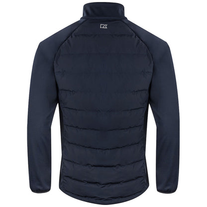 Dark Navy - Back - Cutter & Buck Mens Oak Harbor Padded Jacket