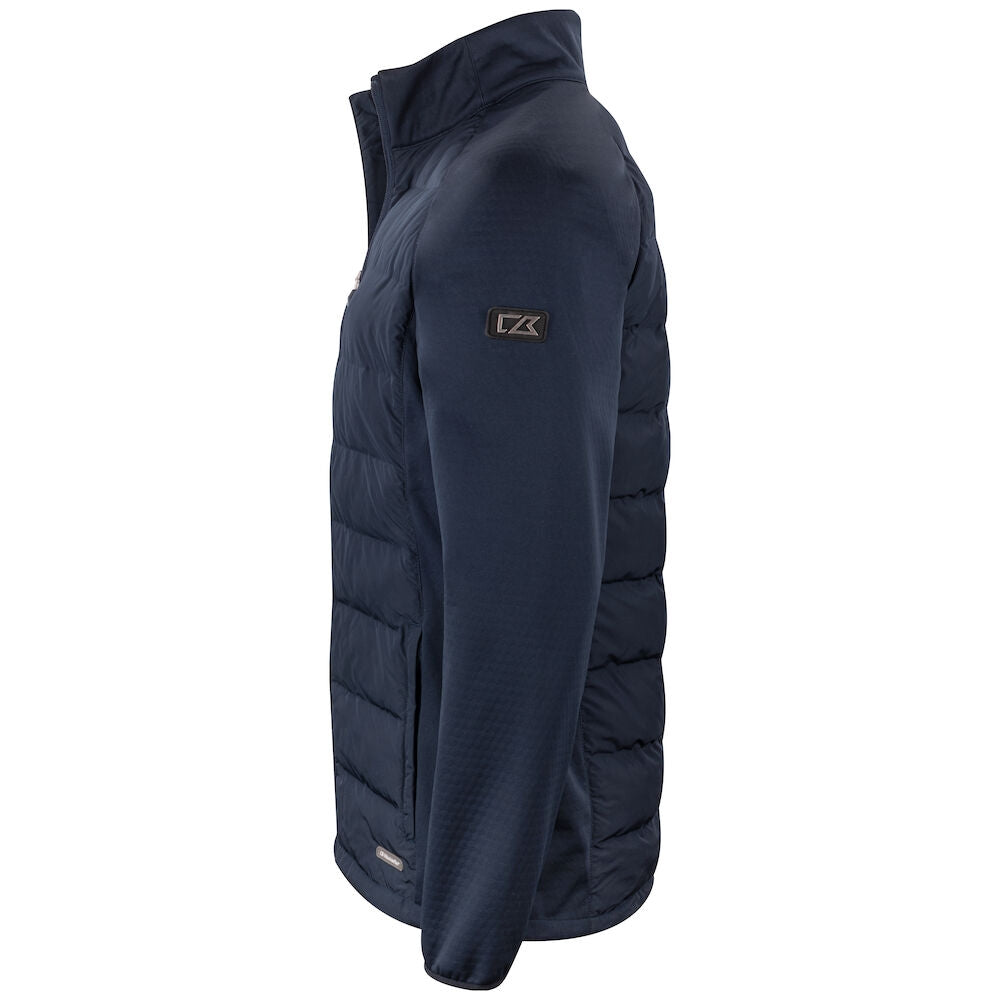 Dark Navy - Side - Cutter & Buck Mens Oak Harbor Padded Jacket