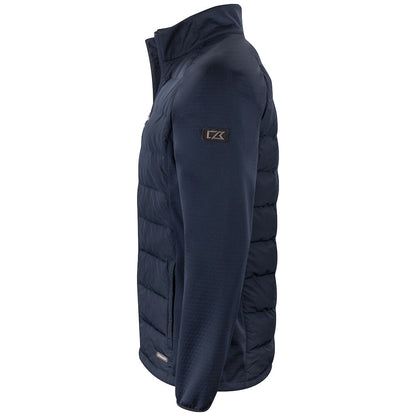 Dark Navy - Side - Cutter & Buck Mens Oak Harbor Padded Jacket