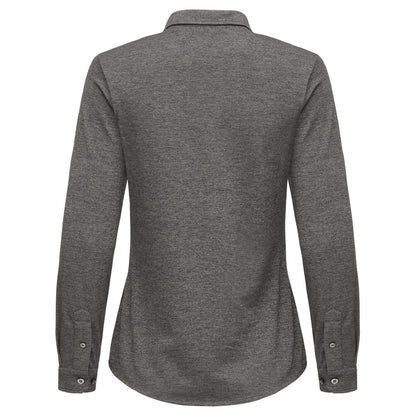 Anthracite Melange - Back - Cutter & Buck Womens-Ladies Advantage Shirt