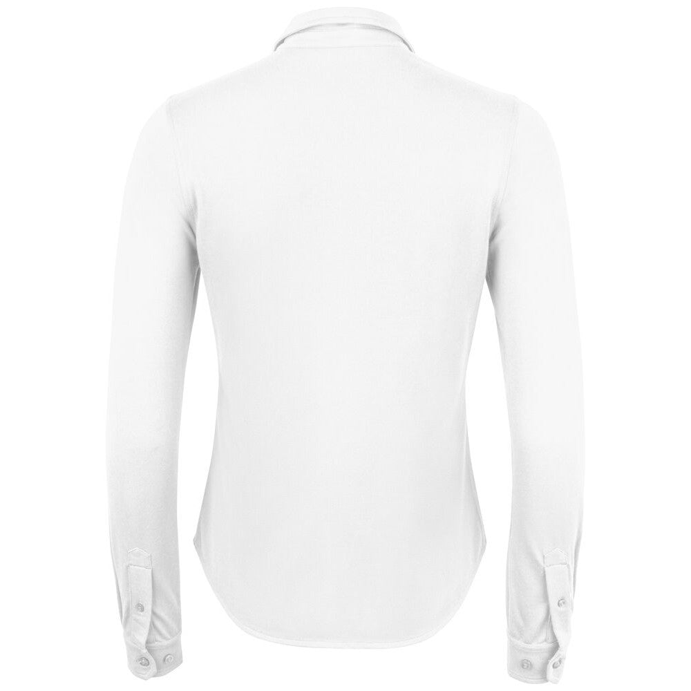 White - Back - Cutter & Buck Womens-Ladies Advantage Shirt