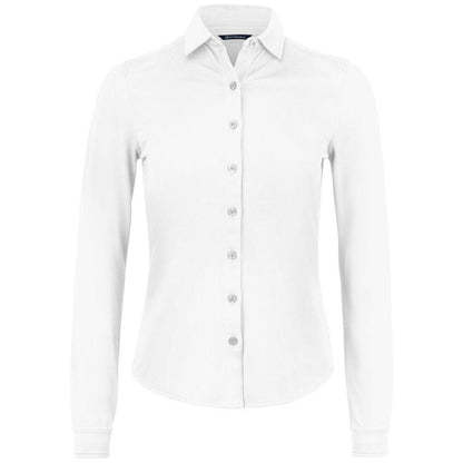 White - Front - Cutter & Buck Womens-Ladies Advantage Shirt