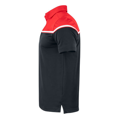 Black-Red - Lifestyle - Cutter & Buck Mens Seaback Polo Shirt