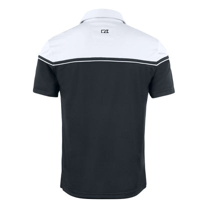 Black-White - Back - Cutter & Buck Mens Seaback Polo Shirt