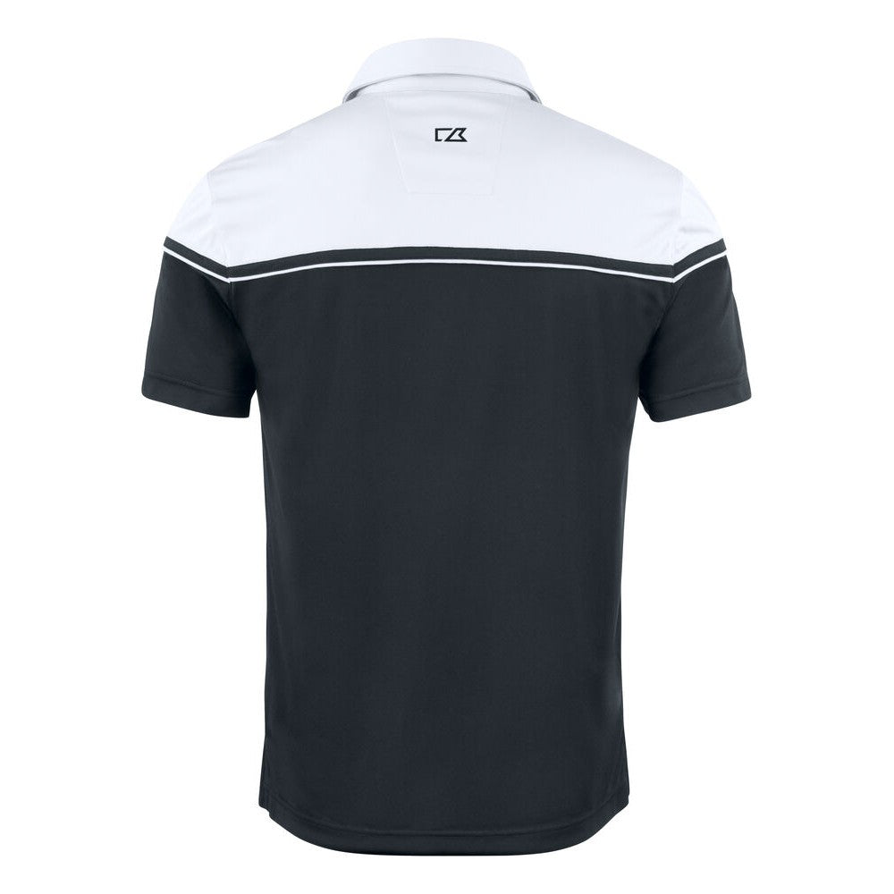 Black-White - Back - Cutter & Buck Mens Seaback Polo Shirt