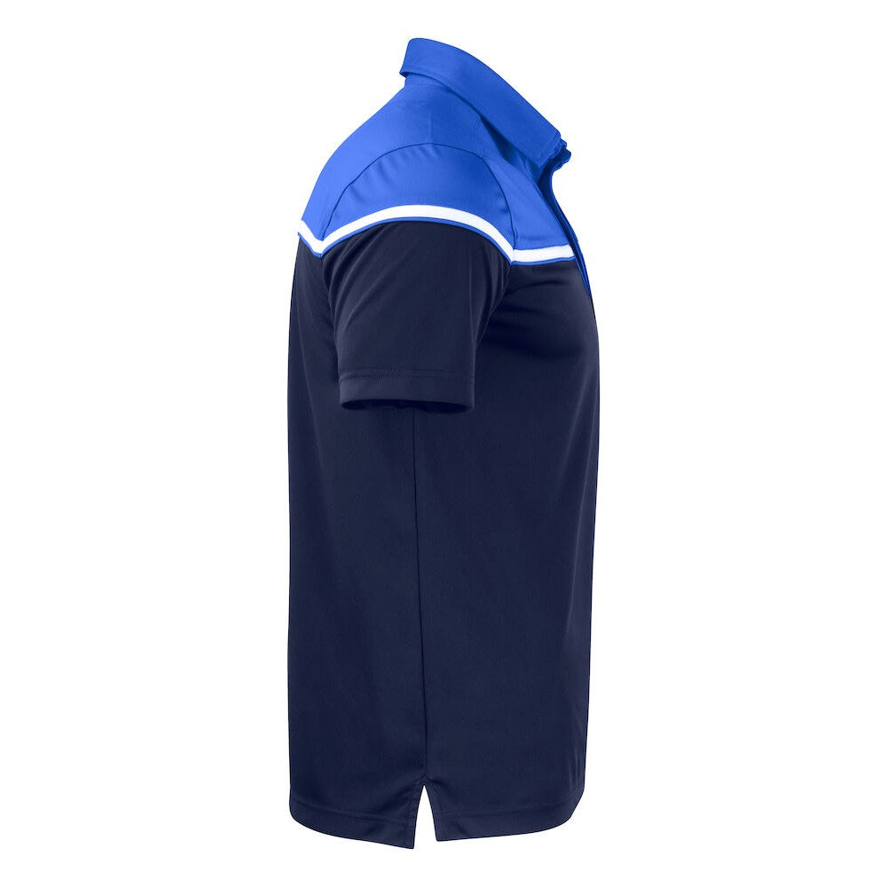 Dark Navy-Royal Blue - Side - Cutter & Buck Mens Seaback Polo Shirt