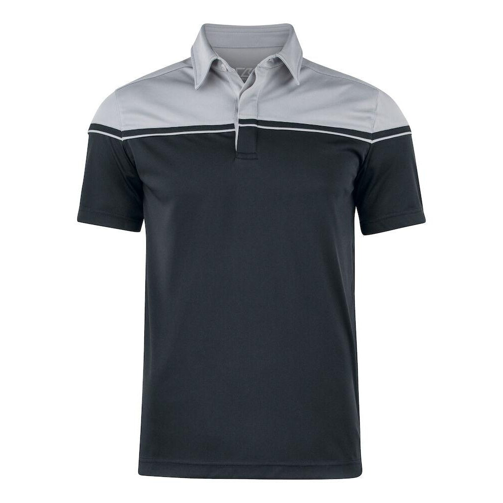 Black-Light Grey - Front - Cutter & Buck Mens Seaback Polo Shirt