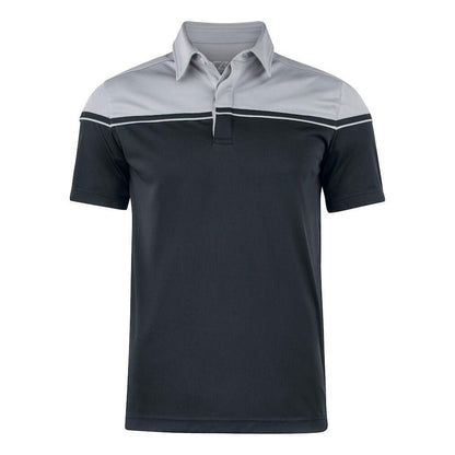 Black-Light Grey - Front - Cutter & Buck Mens Seaback Polo Shirt